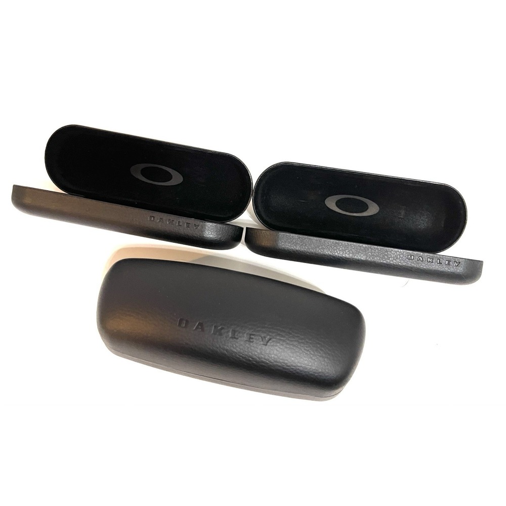 Lot Of 3 Oakley Black Hard Clamshell Sunglasses Eyeglasses Case